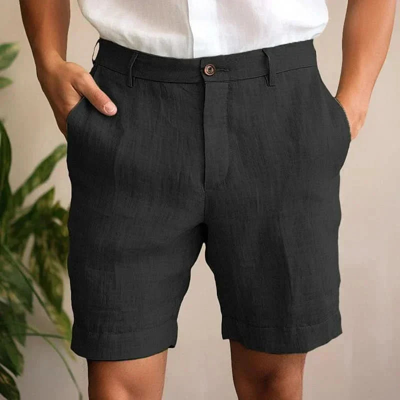 Shorts mit geradem Schnitt und Eingrifftaschen