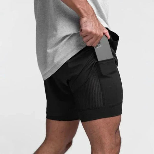 Sportliche Shorts mit Kordelzug und Taschen