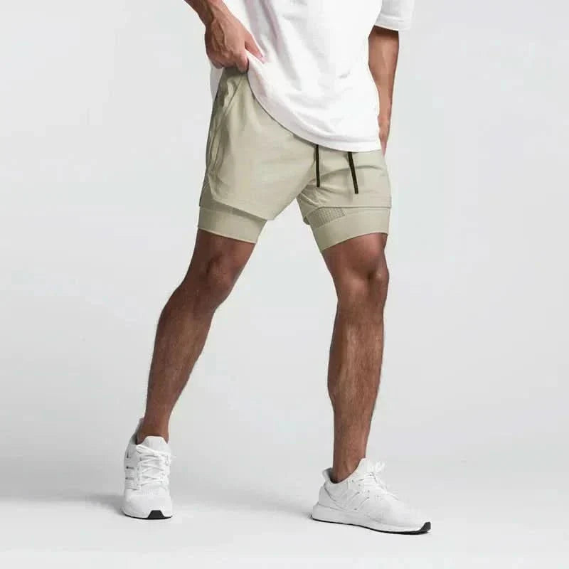 Sportliche Shorts mit Kordelzug und Taschen